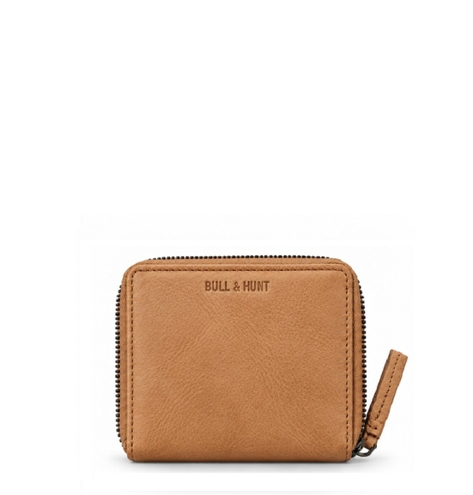 MIDI ZIP WALLET TAN